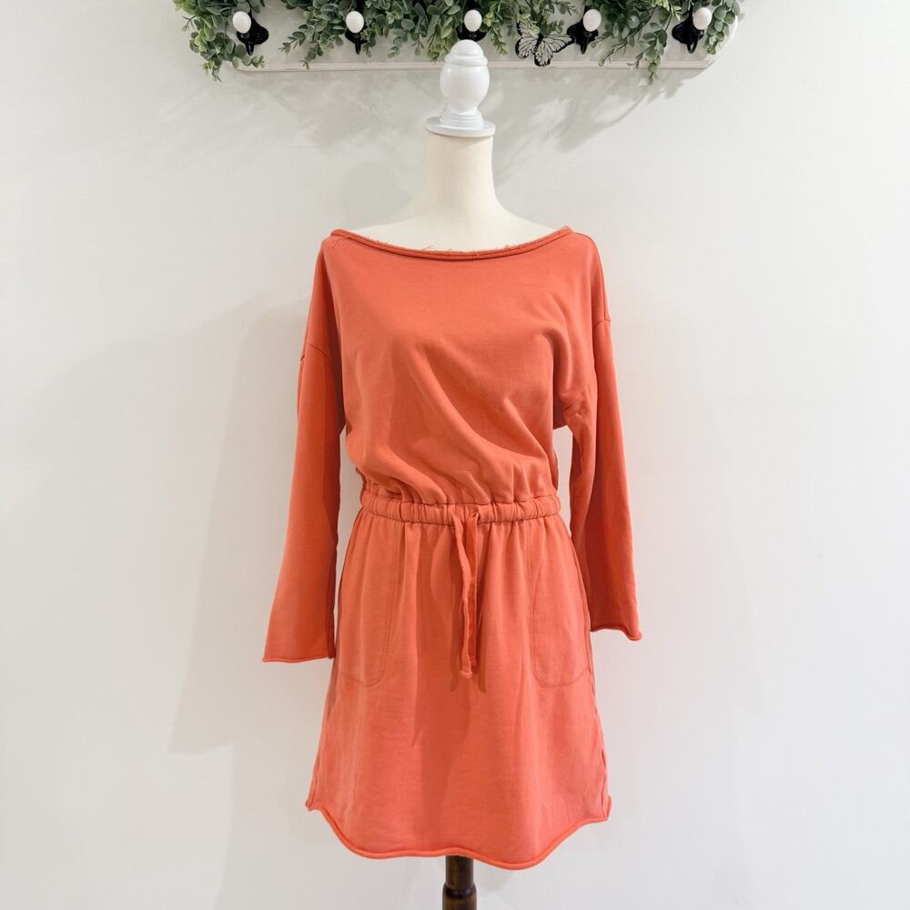 Boston Proper Cotton Comfort Slouchy Drawstring Sport Dress Size M 164680